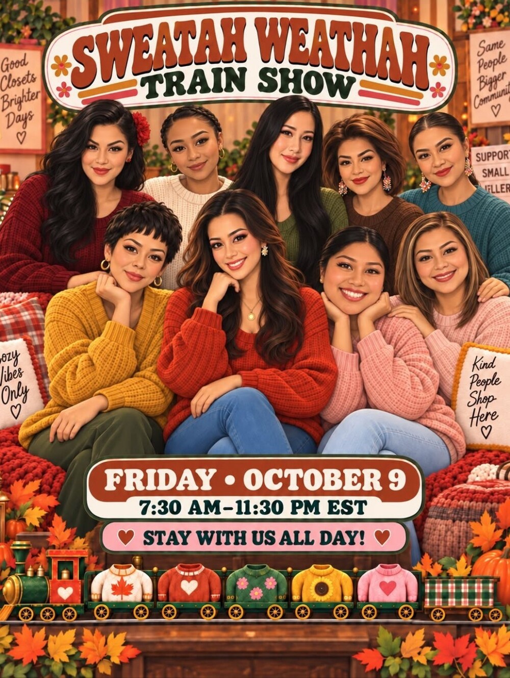 SWEATER WEATHER TRAIN SHOW 🧥🩷